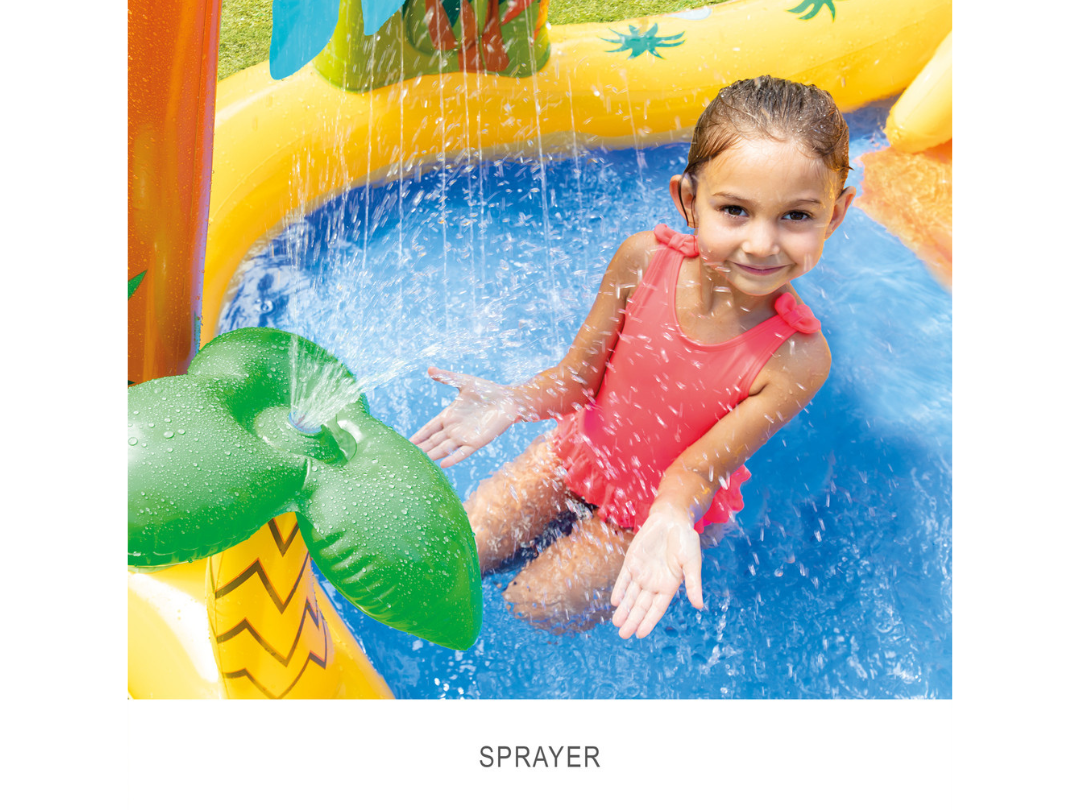 Intex Dinosaur Inflatable Play Center with Slide | For Kids in Qatar Intex Dinosaur Inflatable Play Center with Slide | For Kids in Qatar